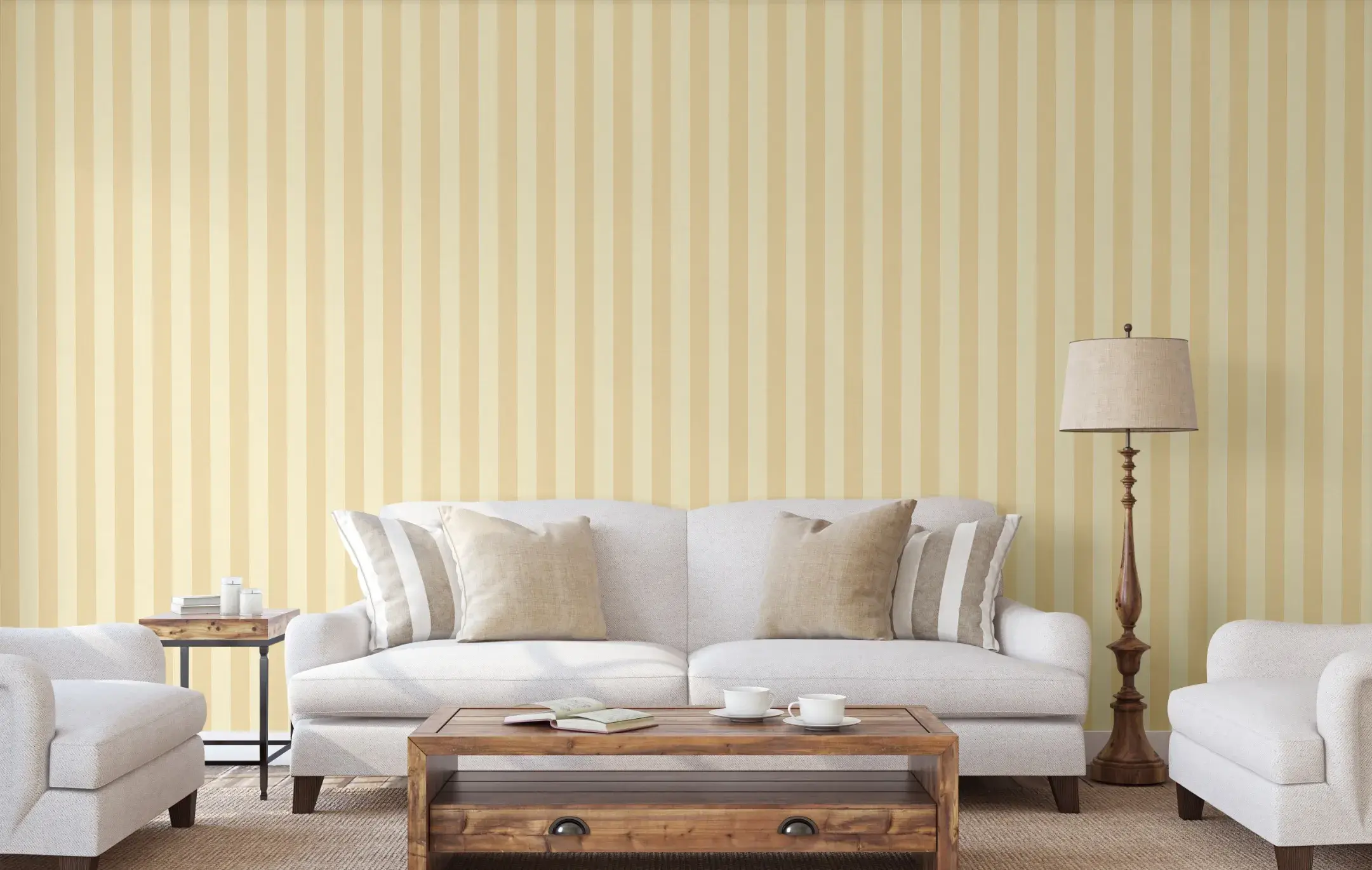 Tan Embossed Wallpaper – Flocked Velvet (3704-3)